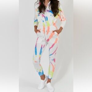 NWT Lezat Restore Terry Jumpsuit in Tie Dye